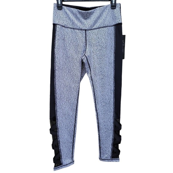 Ideology Women's Stash Pocket Leggings Gray Black Medium NWT - Picture 1 of 8